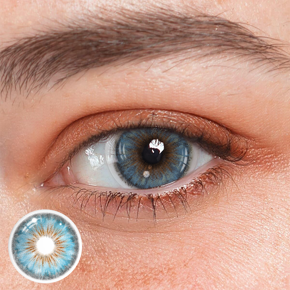Cyrene Dark Blue Coloured Contact Lenses
