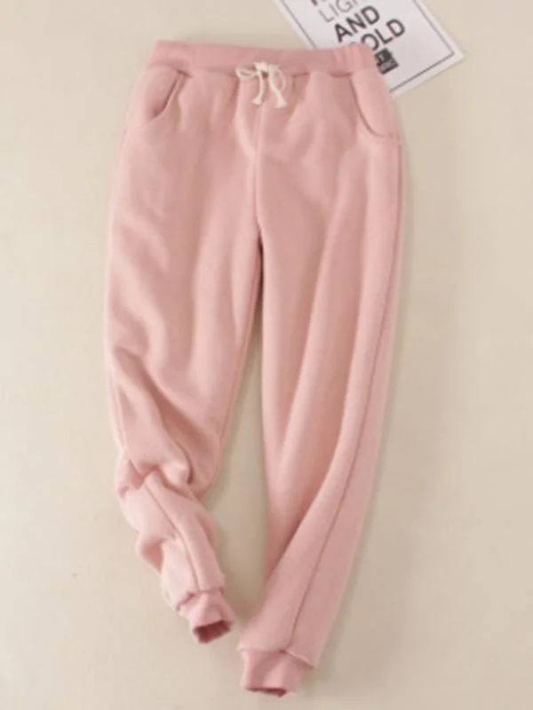 New Casual Cotton Round Neck Solid Sweatshirt & Pants