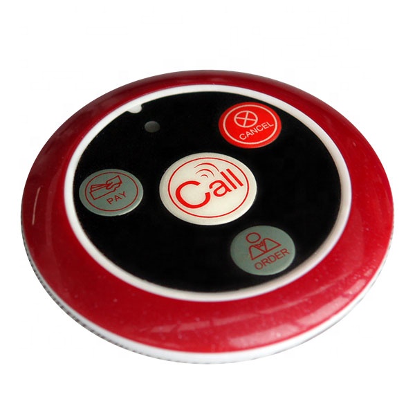 433.92MHz 4 Button Wireless Calling Button SYT200-4 Waiter Calling System Restaurant Table Calling Button