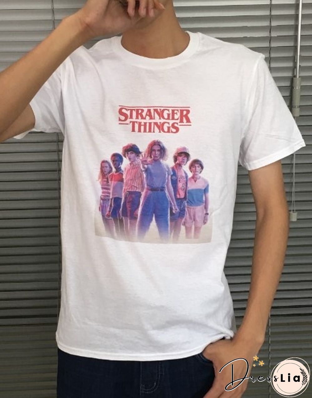 Stranger Things mens loose tee shirtSteve Harrington stranger things 80s-90smen tops tees