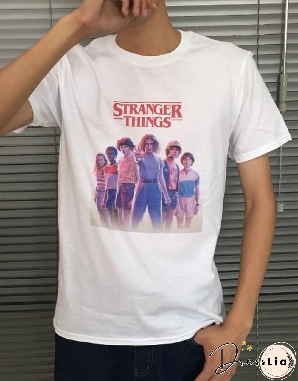 Stranger Things mens loose tee shirtSteve Harrington stranger things 80s-90smen tops tees