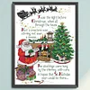Merry Christmas-14CT Stamped Cross Stitch 32*45cm/12.6*17.72in(Brand)