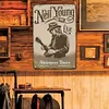 Neil Young - Panneaux en &eacute;tain m&eacute;tallique(20*30cm/30*40cm) - Musique