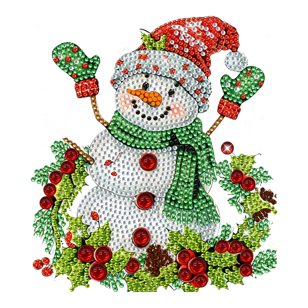 DIY Christmas Snowman Acrylic Shaking Head Christmas Desktop Diamond Art Kits