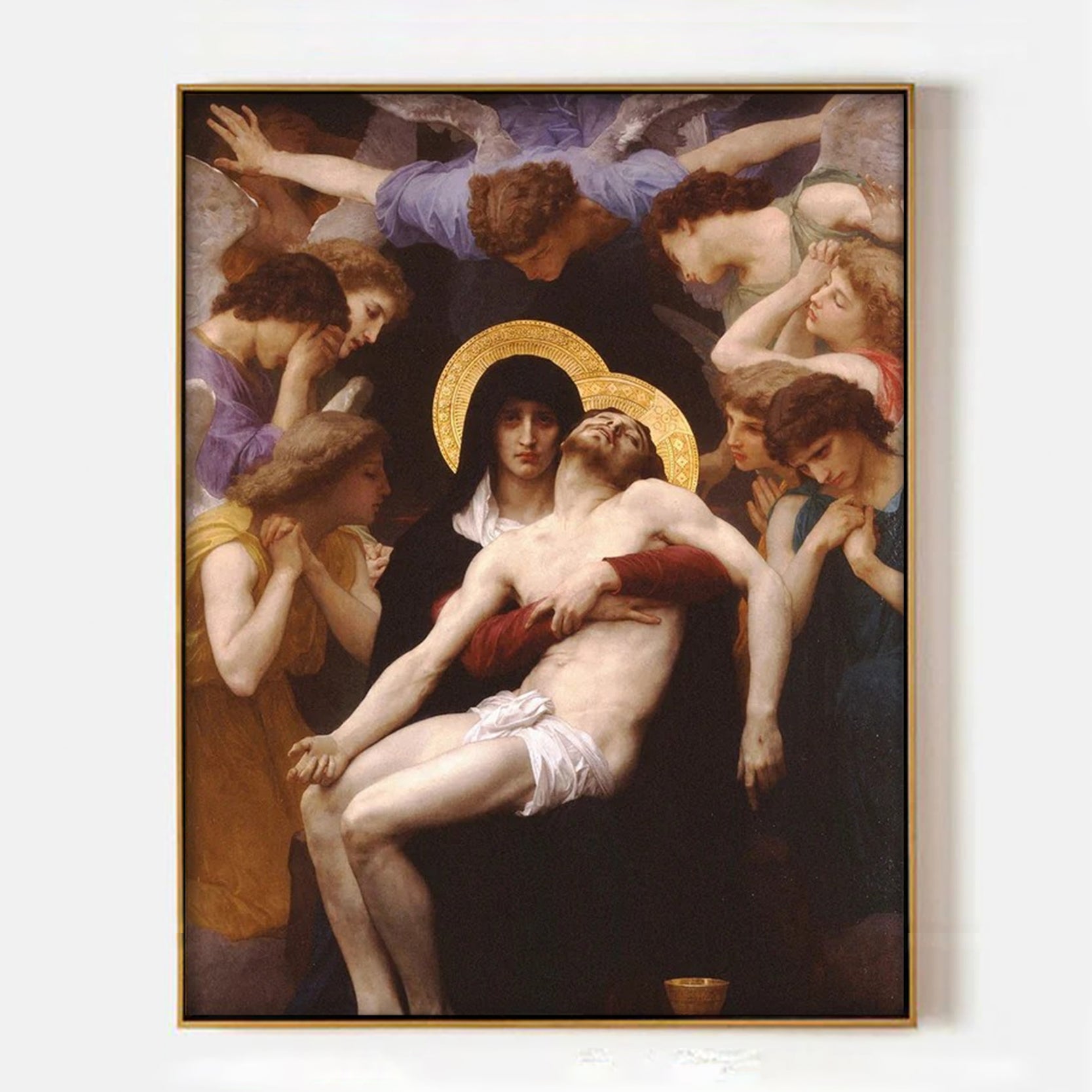 Arabelart Piet&agrave; by Bouguereau &ndash; Gold Framed Oil Painting Reproduction AR1524