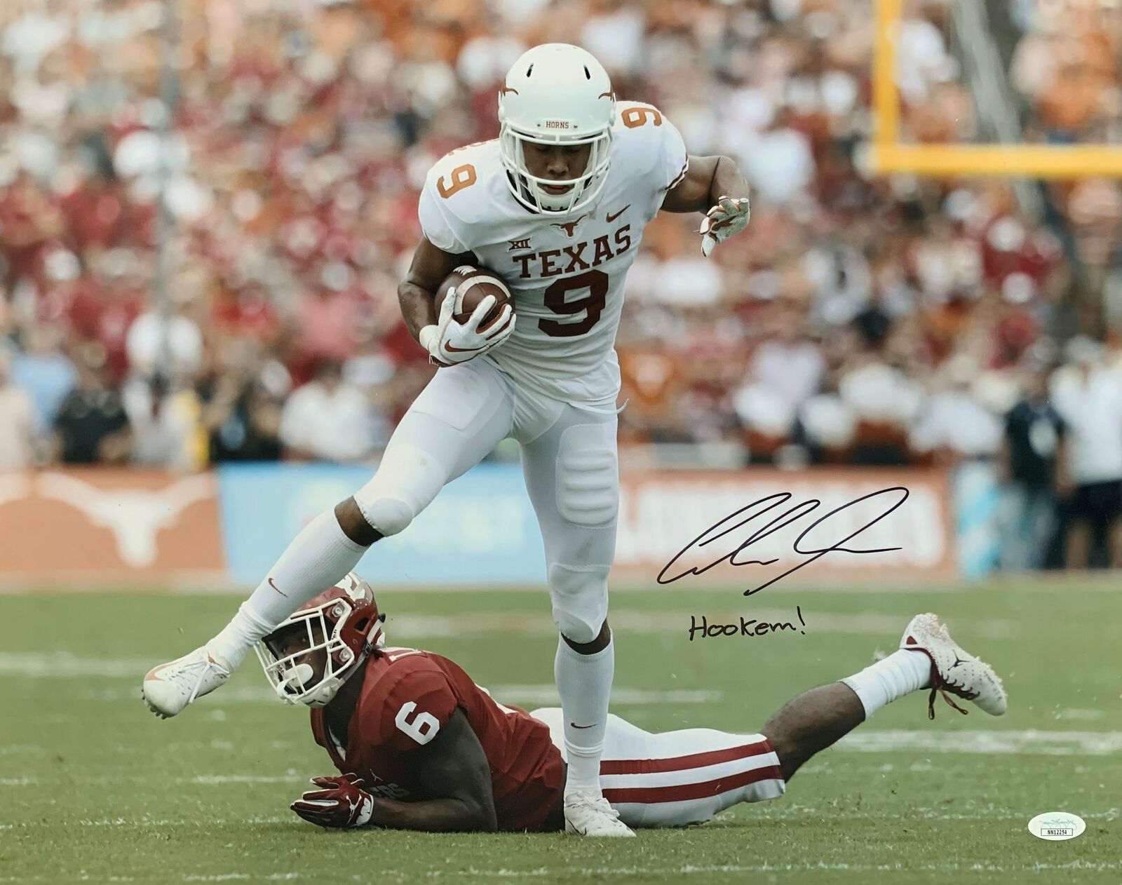 Collin Johnson Signed 16x20 Photo Poster painting - Texas Longhorns - JSA COA