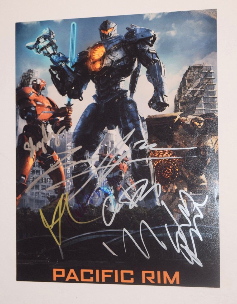 PACIFIC RIM UPRISING Cast Signed Autographed 11x14 Photo Poster painting by 7 Charlie Day COA