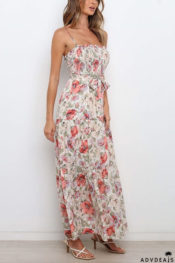 Love In The Air Tiered Floral Maxi Dress