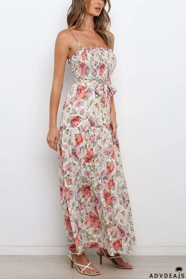 Love In The Air Tiered Floral Maxi Dress