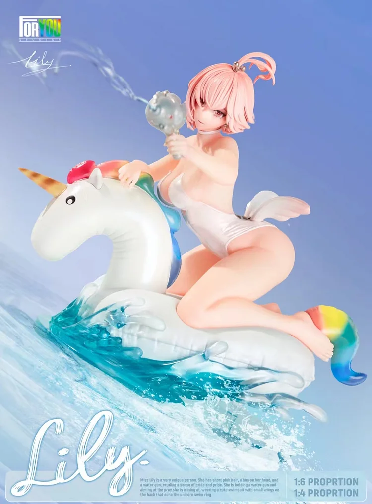PRE-ORDER FORYOU Studio - Original Pool Party  Figure Lily 1/6 & 1/4 Statue(GK) (Adult 18+)-