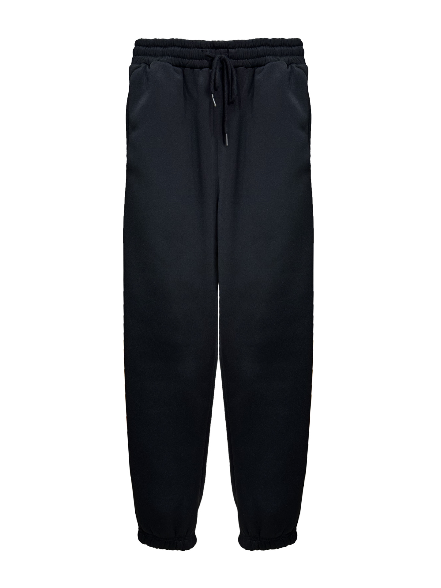 Mature Women Solid Color With Fur Sweatpants Casual Sports Jogging High Waist Loose Tappered Home Casual Pants