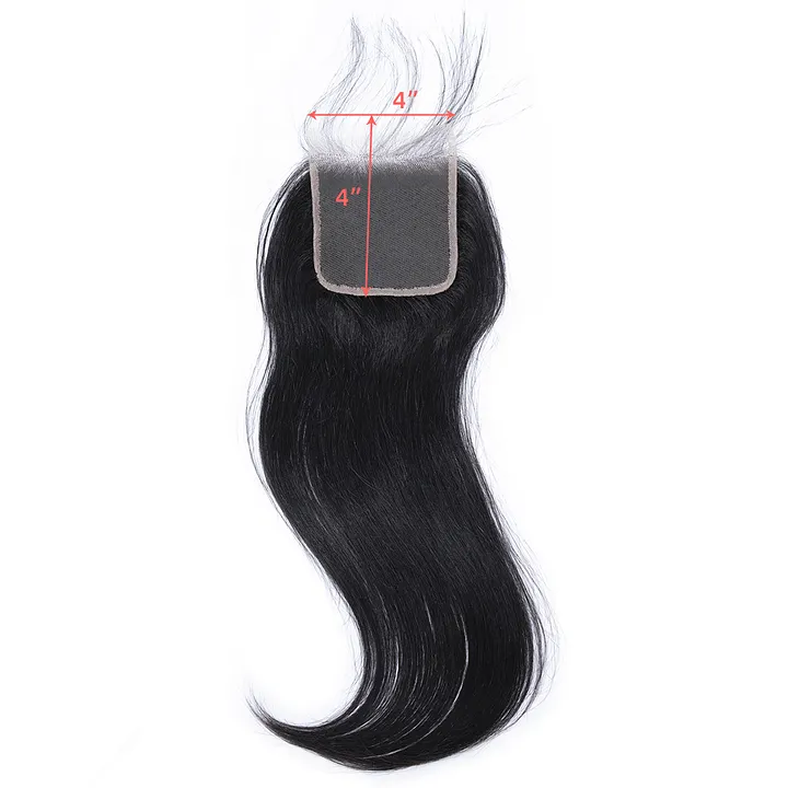 4x4 HD Straight Virgin Hair Lace Closure ALIQUEEN