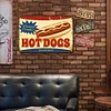 Hot dog calligraphy - Vintage Metal Signs(12*8Inch) 
