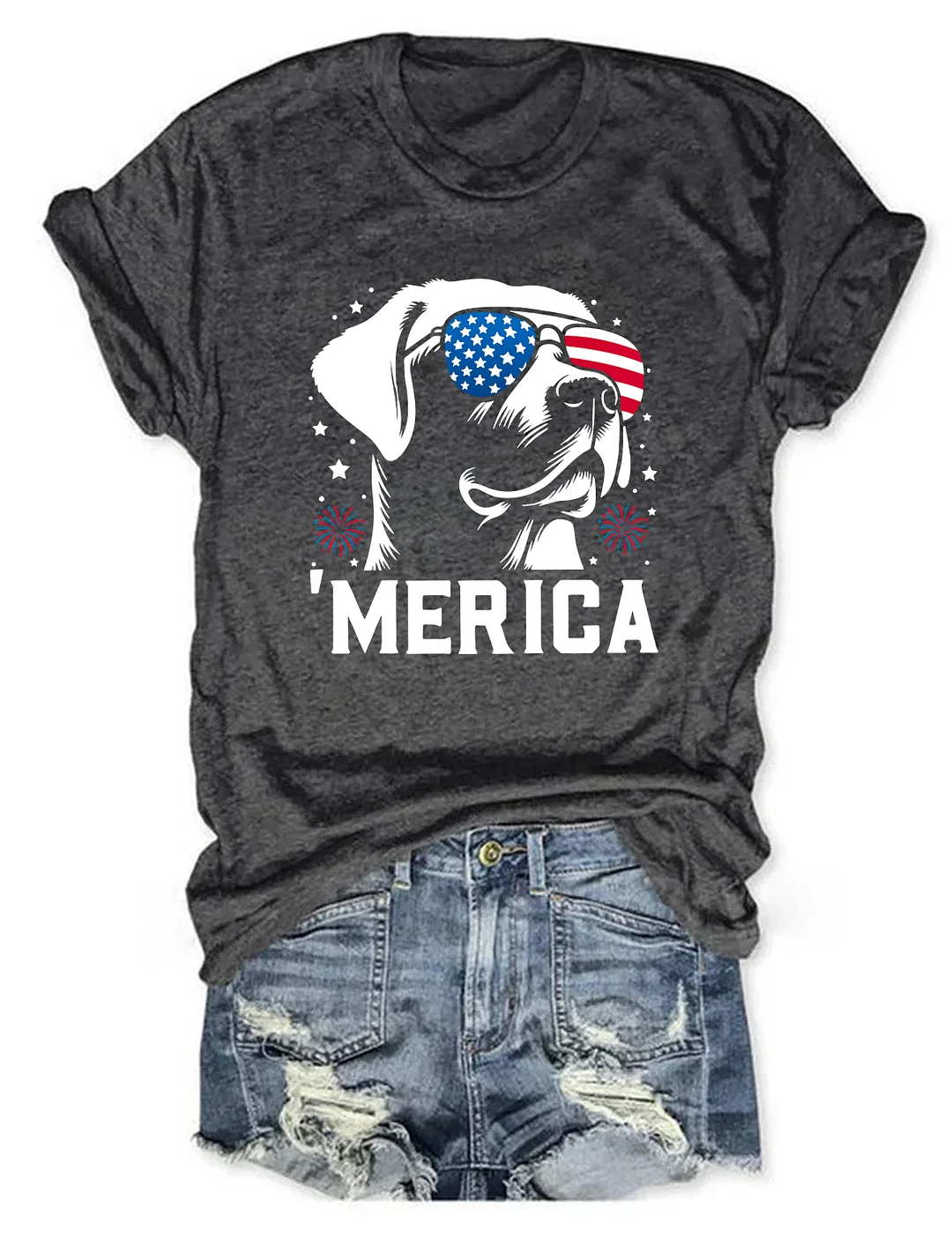 Labrador Retriever 'Merica 4th Of July T-shirt