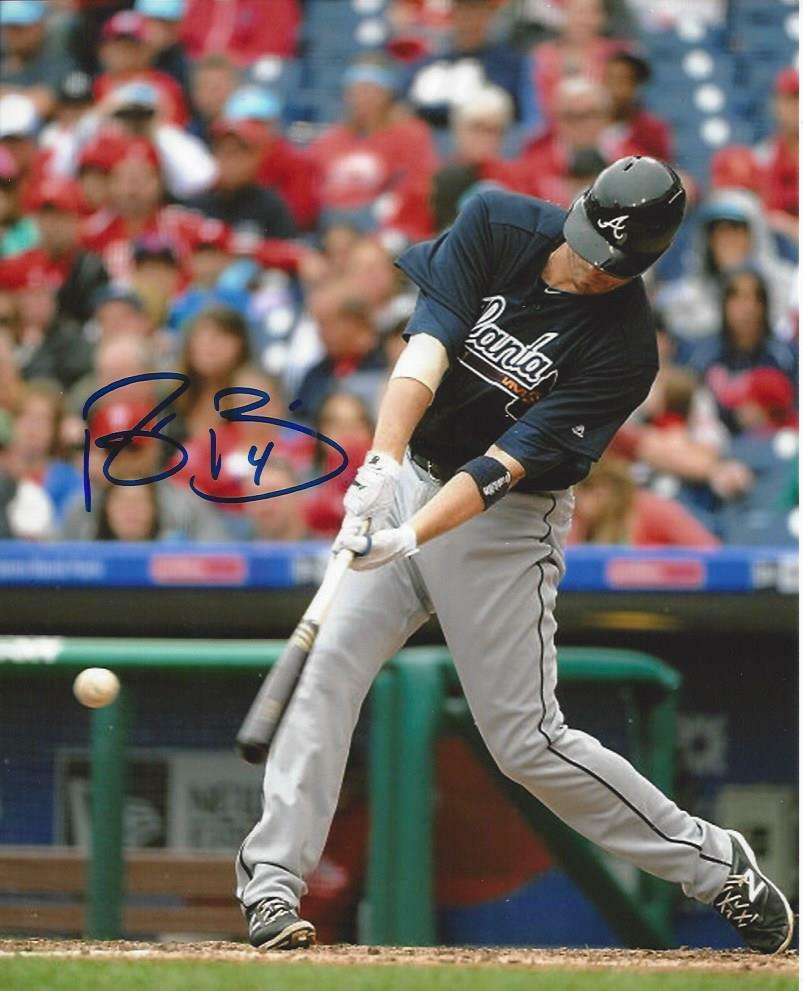 Reid Brignac autographed 8x10 Atlanta Braves #4