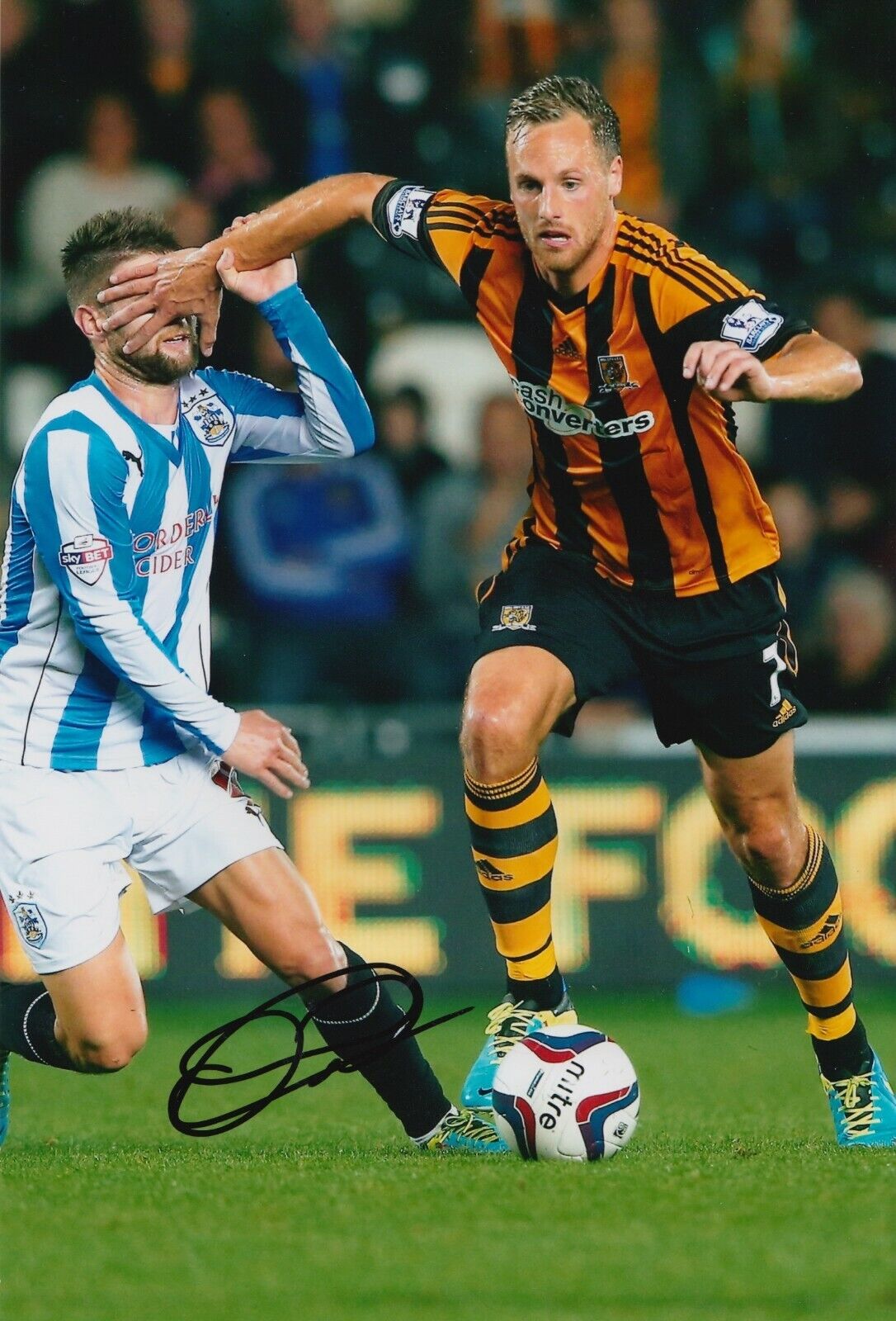 David Meyler Hand Signed 12x8 Photo Poster painting - Hull City - Football Autograph 1.