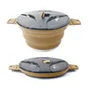Foldable Portable Camping Cooker Pot Silicone Outdoor Kettle Cookware Tableware