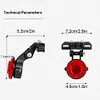 For Airtag Bike Mount Waterproof Hidden Protective Bracket Bike Reflector Holder