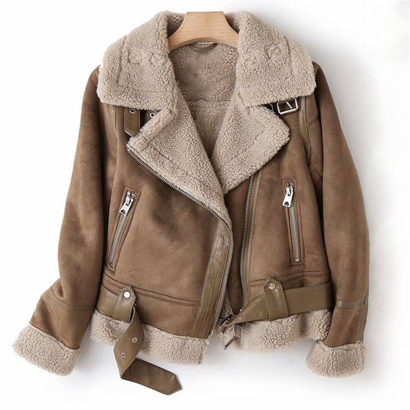 BRIÉLLE SHERPA EDGE LEATHER JACKET