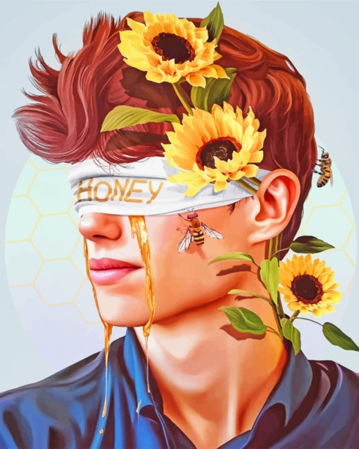 

Sunflowers Man – Paint By Numbers - 40*50CM, 501 Original