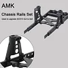 AMK 6x6 RC Crawler Body Metal Chassis Frame Kit with Shock Towers and Bumper Mount for 1/10 RC Crawler Ax-ial SCX10 90046 90047 Upgrade Part