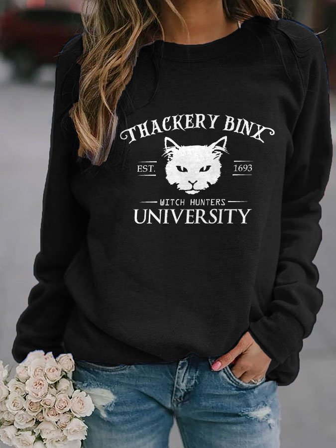 Fashion Print Long Sleeve Sweatshirt