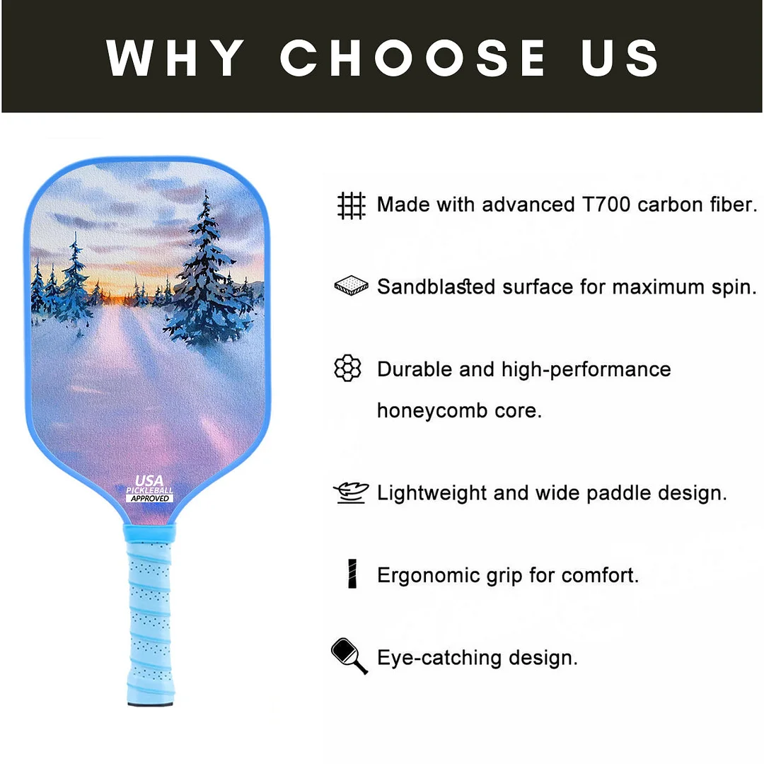 Original Paddle (16mm) T700 Sandblasted Carbon Fiber-Daybreak Dream