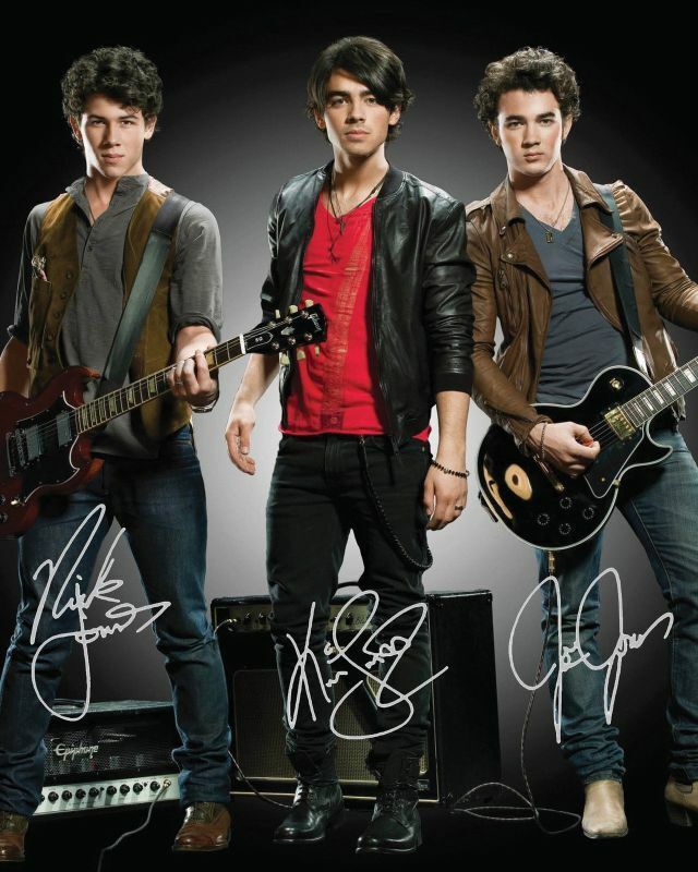 Jonas Brothers Autograph Signed Photo Poster painting Print