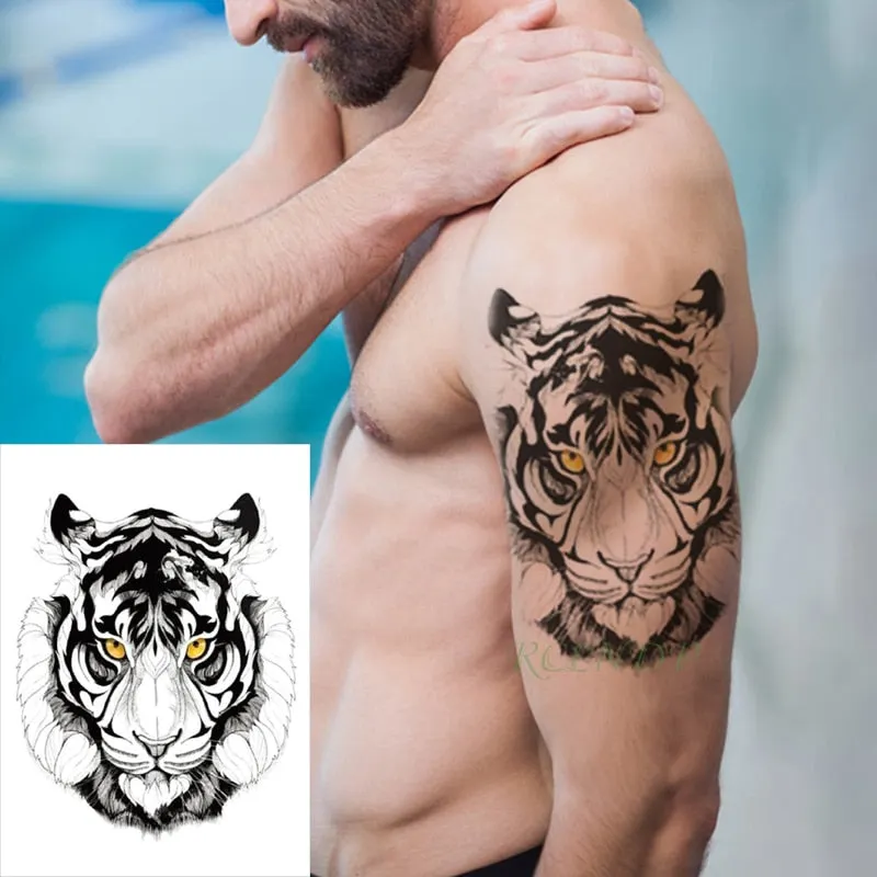 Waterproof Temporary Tattoo sticker cartoon pink deer garland crown flower big flash tatoo fake tatto for Girl Men Women kid