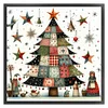 Xmas Tree-11CT Stamped Cross Stitch 50*50cm/19.69*19.69in