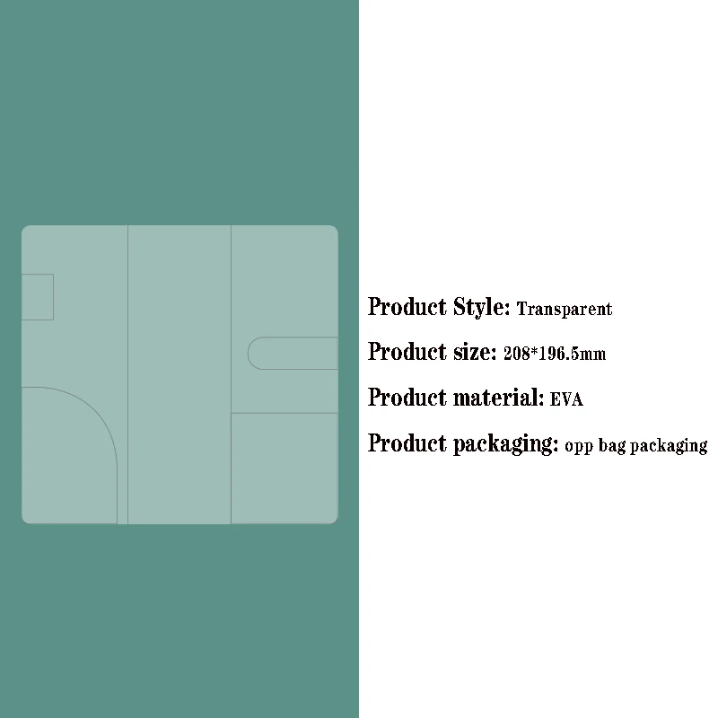 Fromthenon Transparent Protective Cover for Weeks Plan Notepad Weekly Planner Notebook Cover Pattern Design Stationery Office