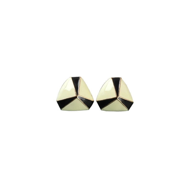 Retro Round Alloy Inlay Pearl Women’s Ear Studs 1 Pair
