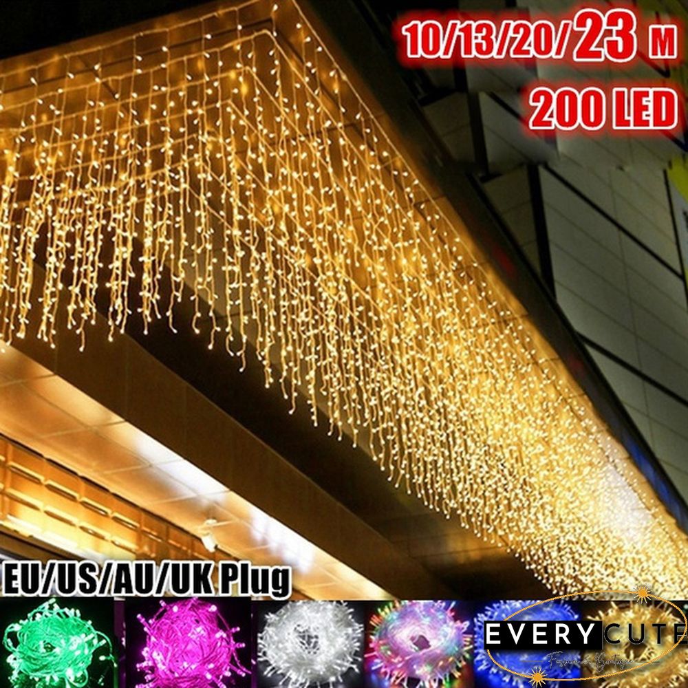 Outdoor 10M/20M 9 Colors Wedding New Year LED Christmas Decoration Outdoor Fairy String Light