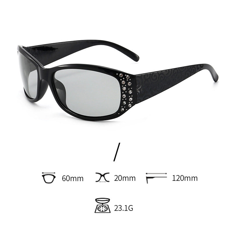 Elegant Streetwear Geometric Tac Oval Frame Full Frame Glasses