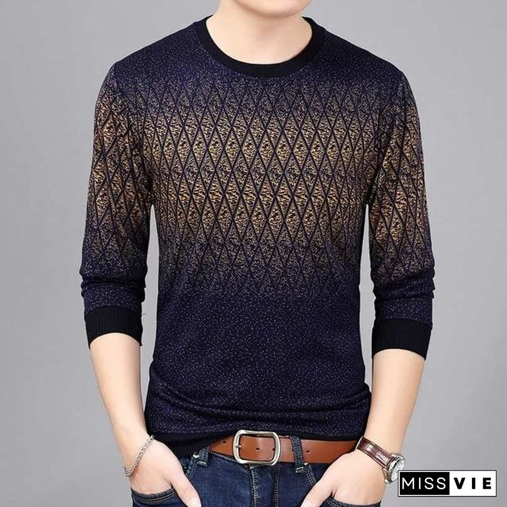 new hot casual social argyle pullover men sweater shirt jersey clothing pull sweaters mens fashion male knitwear