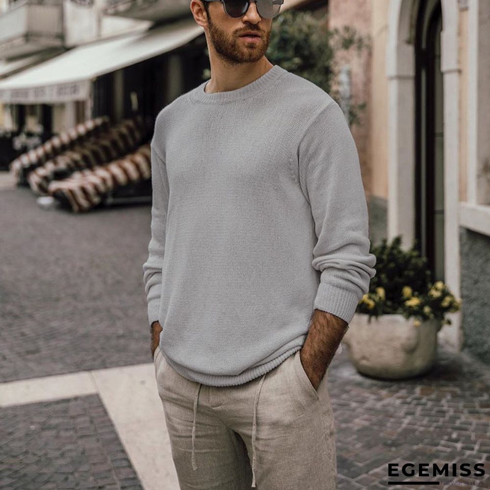 Autumn Winter Long Sleeve Knitted Pullover | EGEMISS