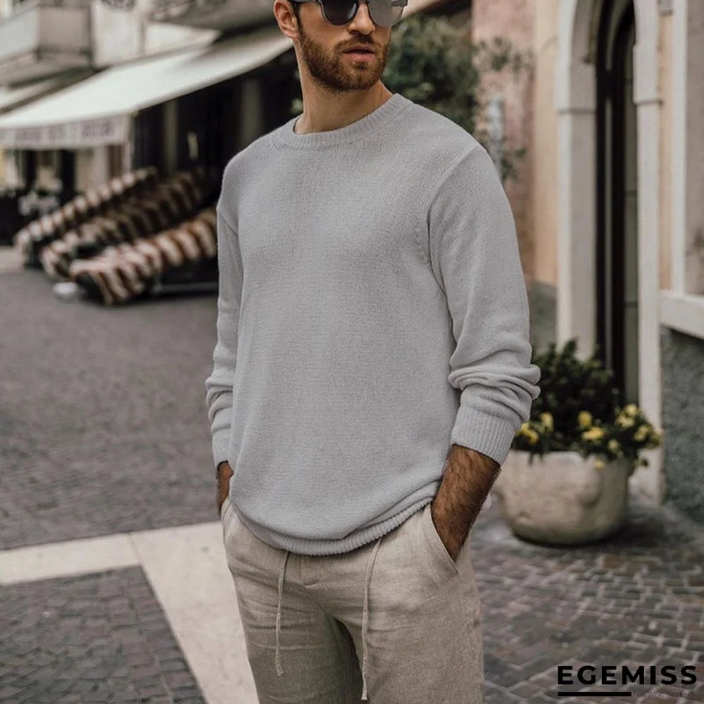 Autumn Winter Long Sleeve Knitted Pullover | EGEMISS
