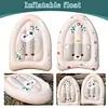 Inflatable Kickboard with Handles Summer Surfing Board Children Water  (Bear)