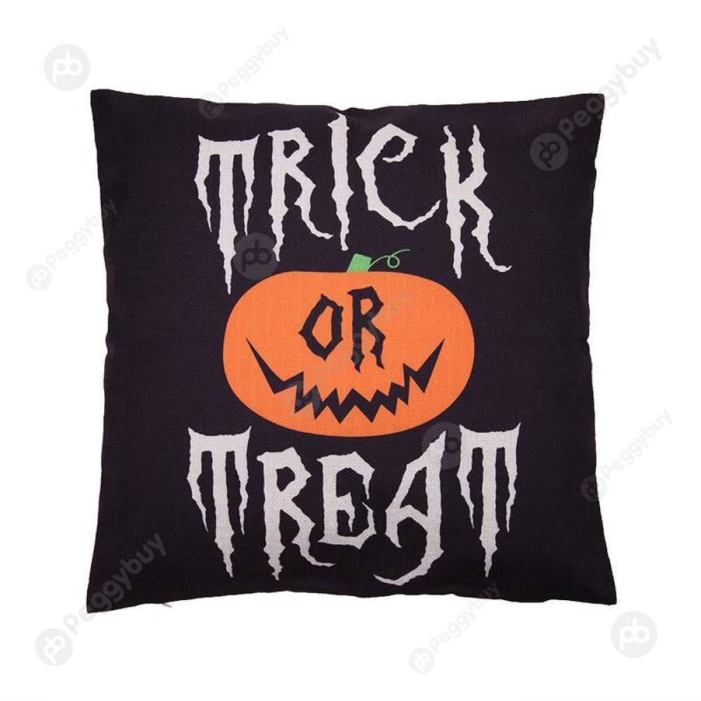

Funny English Letter Halloween Pumpkin Pillowcase Sofa Cushion Pillow Cover, 10, 501 Original