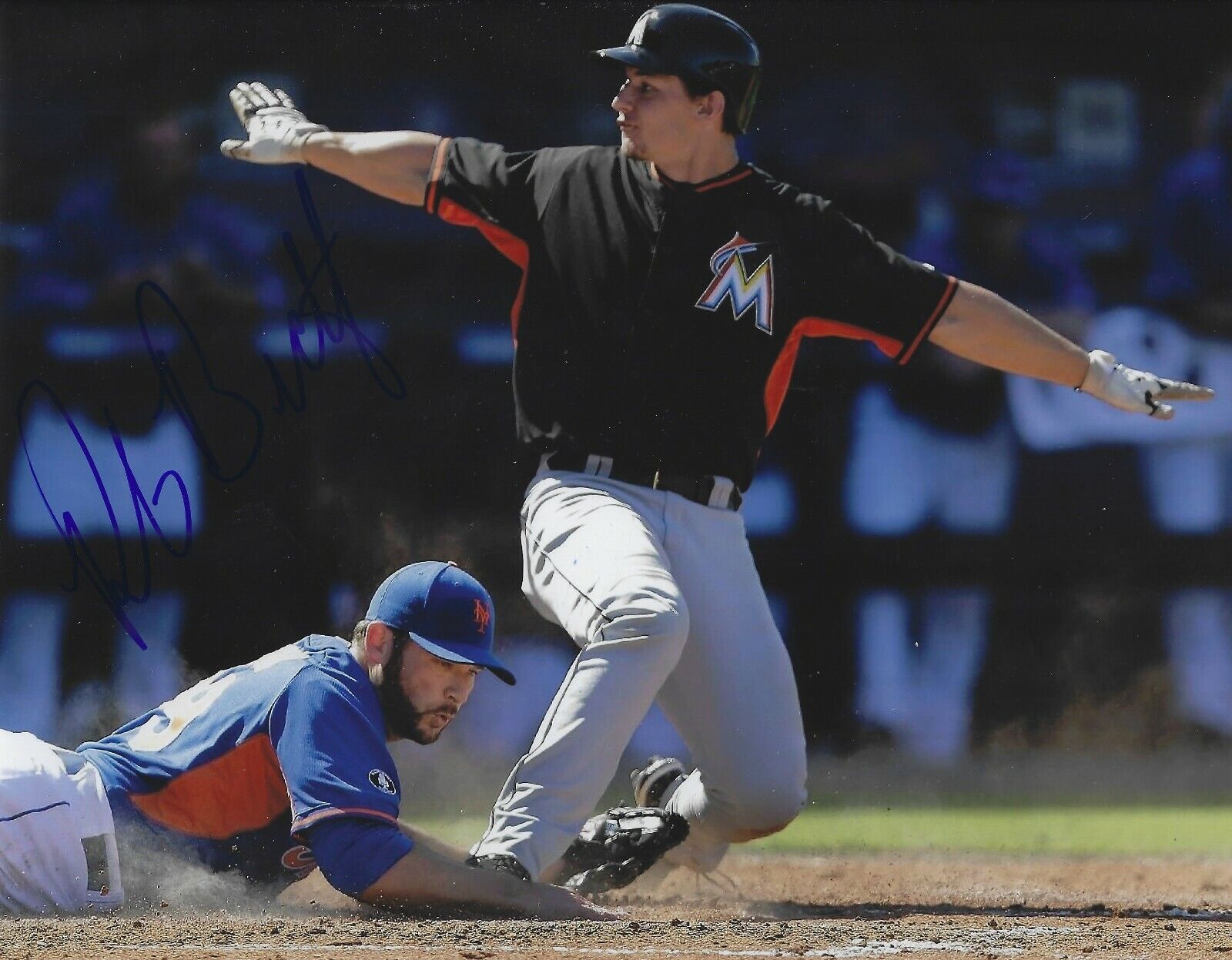 Signed 8x10 ROB BRANTLY Miami Marlins Autographed Photo Poster painting - COA