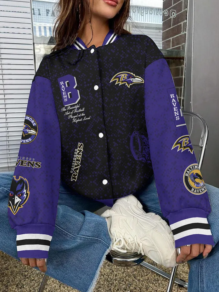 Baltimore Ravens National Football League 2024 Make Your Mark Unisex Varsity Jacket