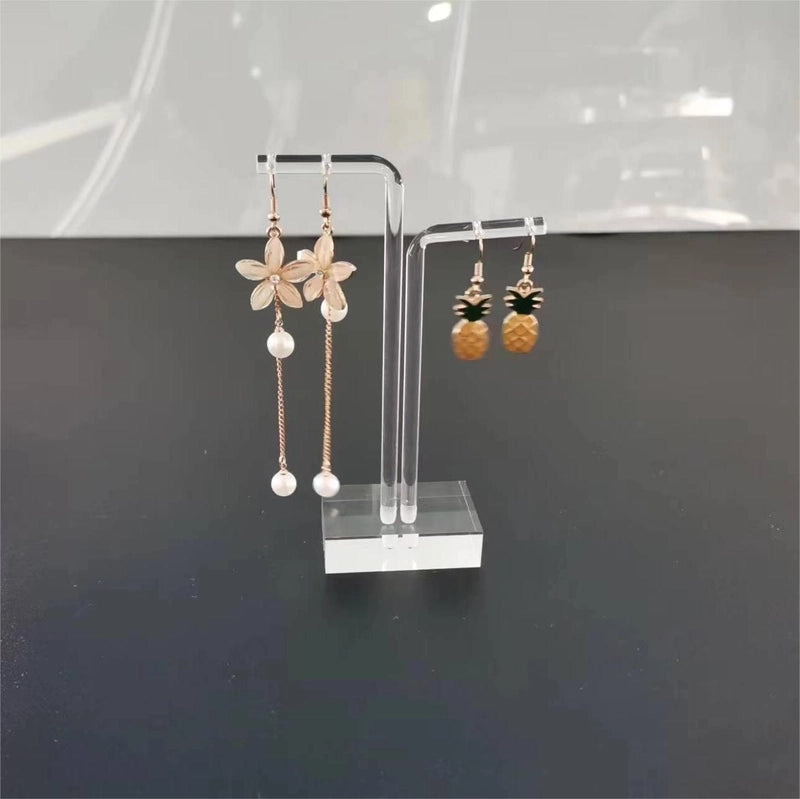 1 Piece 2 Pieces Set Arylic Minimalist Transparent Jewelry Rack