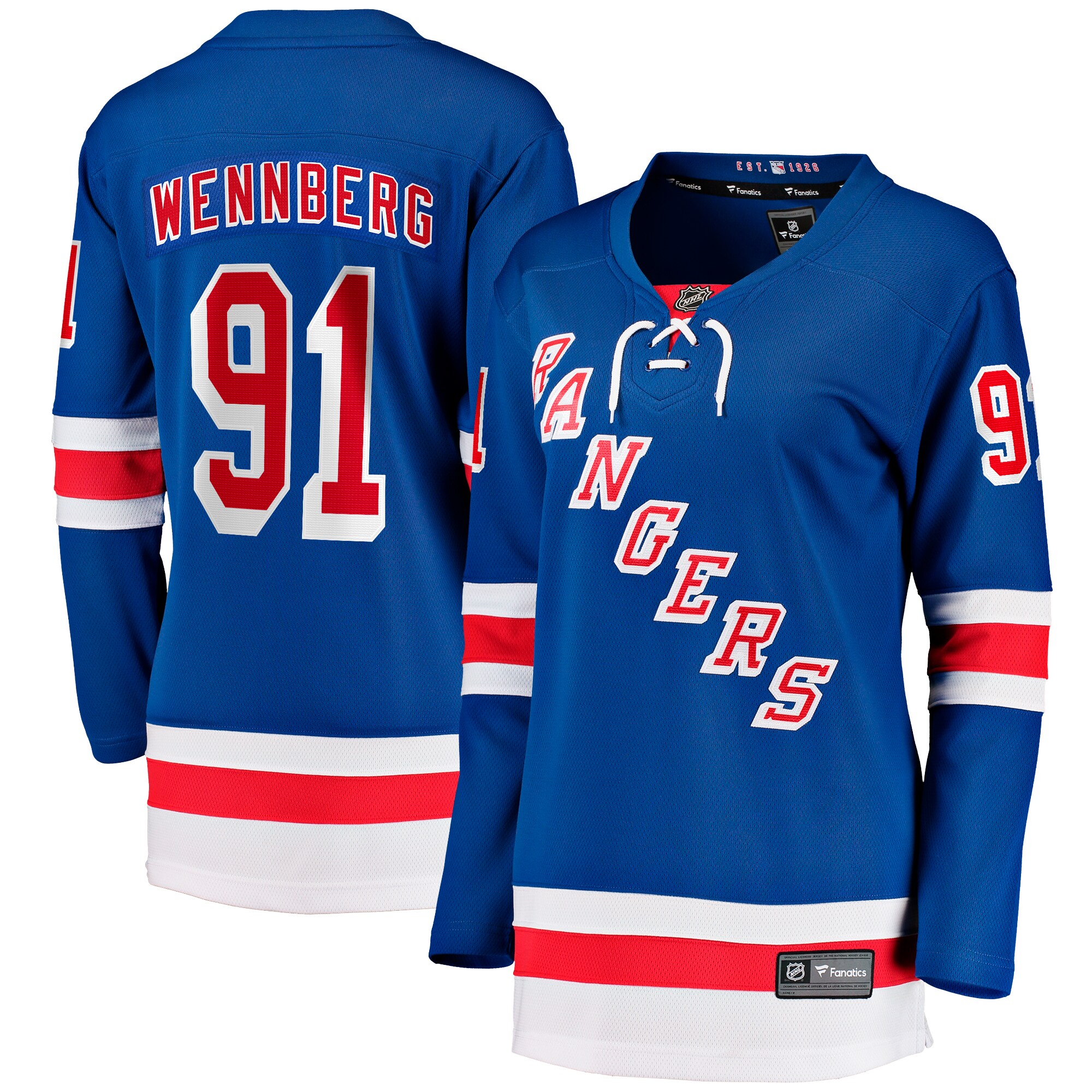 Alexander Wennberg New York Rangers Fanatics Women&rsquo;s Home Breakaway Jersey &ndash; Blue mysite
