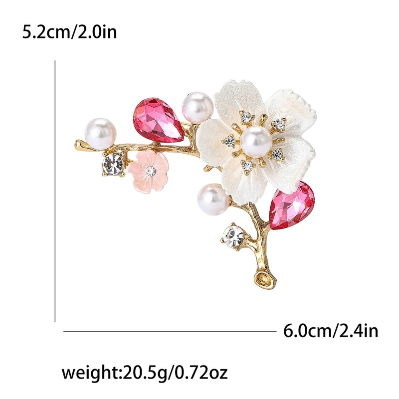 Elegant Pastoral Pin Flower Alloy Women’s Brooches