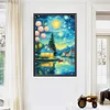 (US Only)5D DIY Full Round Drill Partial AB Diamond Painting Scenery Kit Art Decor45x65cm