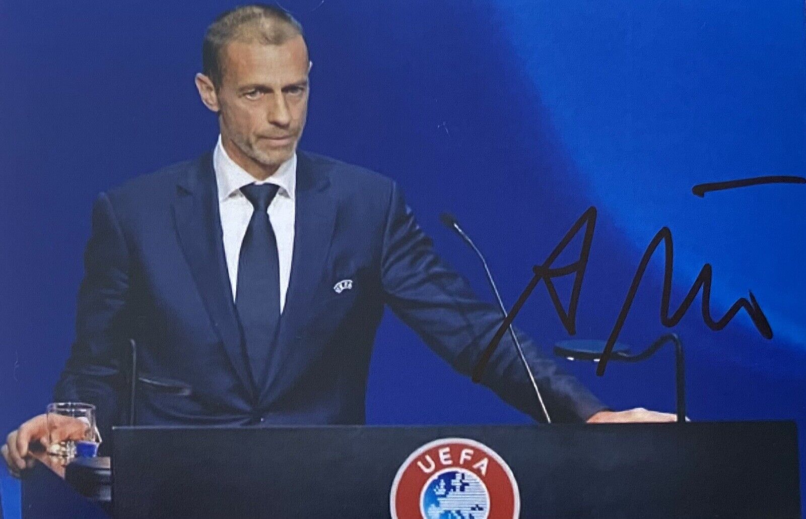 Aleksander Ceferin Genuine Hand Signed UEFA President 6X4 Photo Poster painting 2