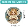 (US Only)Angel Girl Theme 2D Flat DIY Diamond Art Pendant Wall Decor for Home & Windows