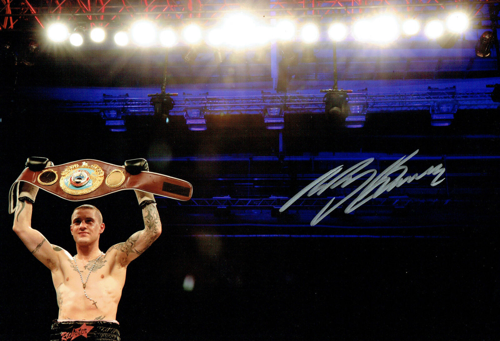 Ricky BURNS Signed 12x8 Autograph Photo Poster painting AFTAL COA Champion Boxer