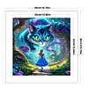 Alice And The Cheshire Cat-11CT Stamped Cross Stitch 40*40cm