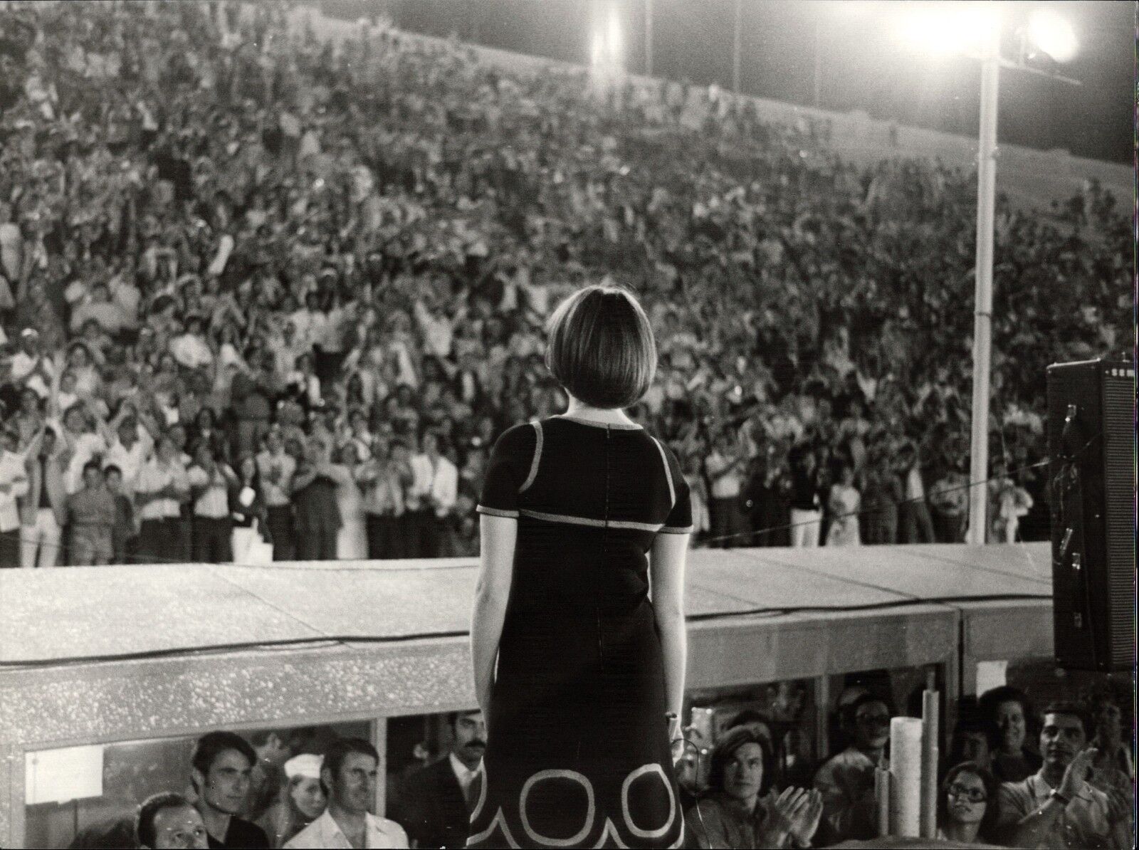 Mireille Mathieu IN Athen - Vintage Press Photo Poster painting Norbert Unfried (U-1235